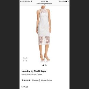Laundry by Shelli Segal Halter neck Lace Dress